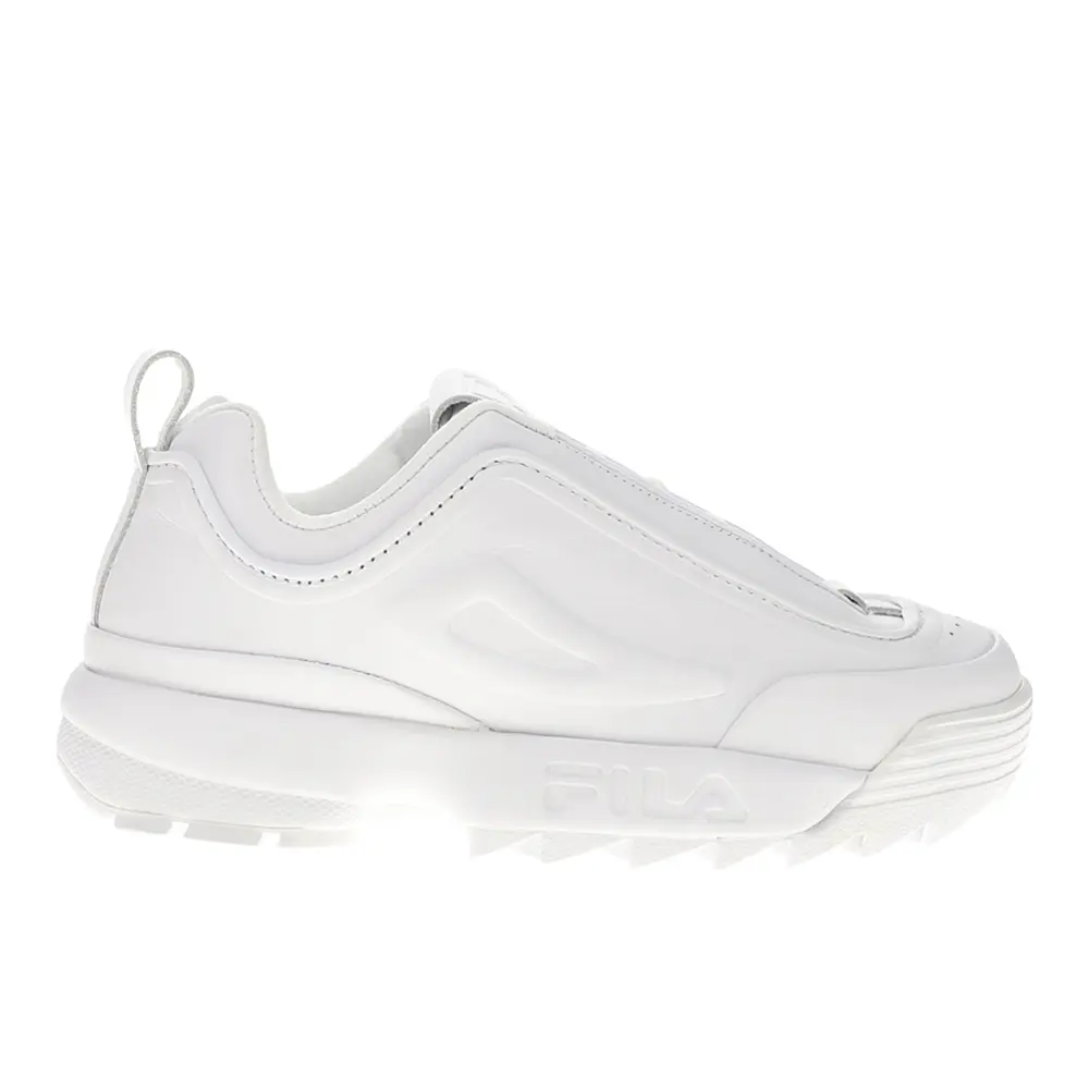 Fila Womens Disruptor Zero Lace Up Sneakers Shoes Casual - White