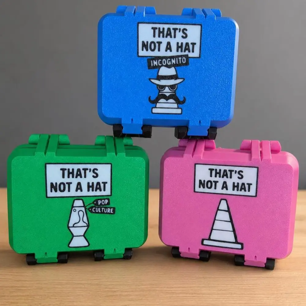 That's Not a Hat Card Game Case | 3D Printed Travel Organizer, Card Holder