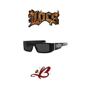 LOCS Hardcore Shades Flat Top Skull Sunglasses LOCS Hardcore Shades Flat Top Skull Sunglasses