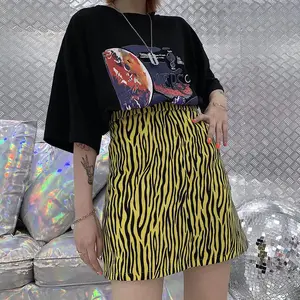 Zebra Print Mini Skirt, Bodycon Skirt, A-Line Skirt