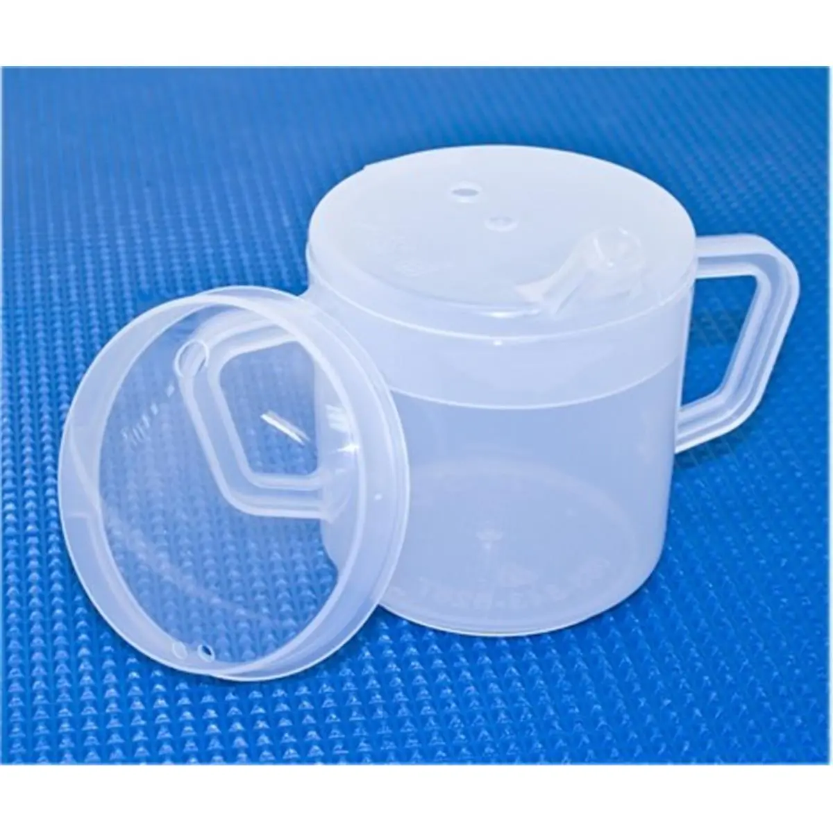 Functional 8oz Plastic 2-Handled Independence Mug with Double Lids