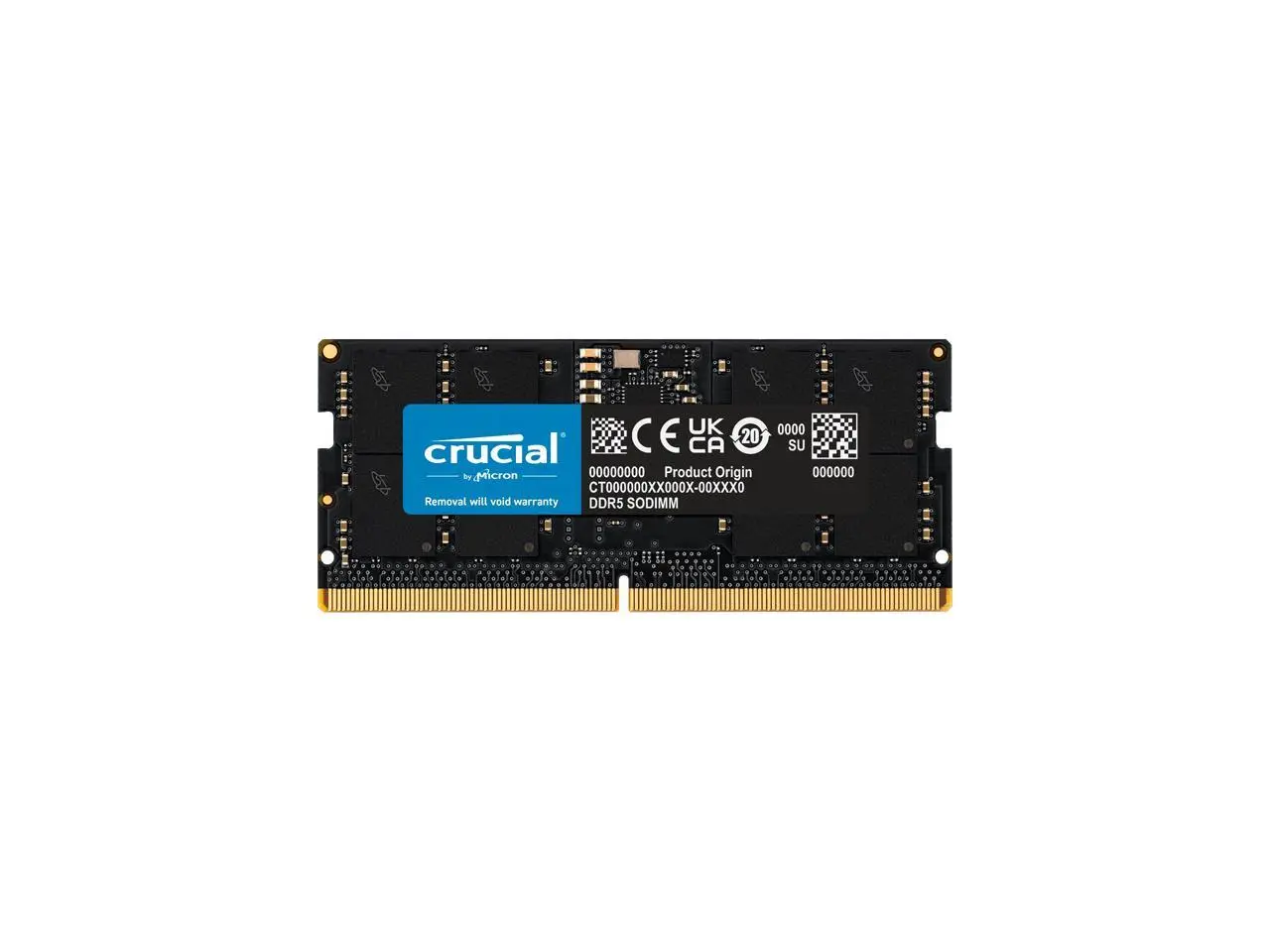Crucial 16GB 262-Pin DDR5 SO-DIMM DDR5 5600 Laptop Memory Model CT16G56C46S5 Crucial 16GB 262-Pin DDR5 SO-DIMM DDR5 5600 Laptop Memory Model CT16G56C46S5