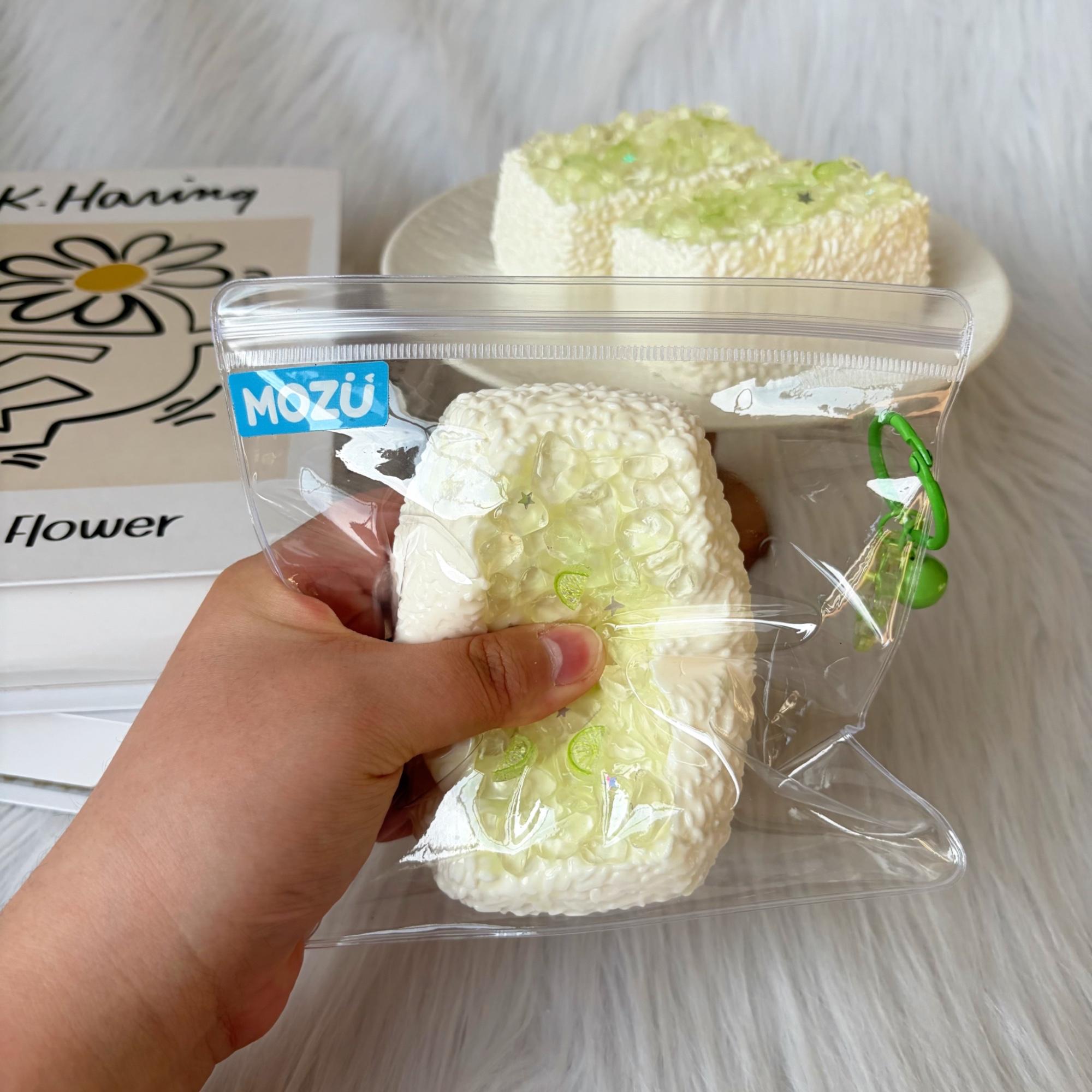 [Mallow Putty Texture] taba squishy Lime Slush Block, Fidgets Toy for Stress Relief & Fun – Perfect for Party, Birthday, Holiday & Christmas Gifts – Silicone Material [217g]