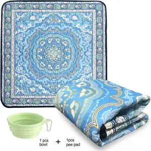 Reusable Dog Mat for Floor, Non-Slip Washable Pee Pads for Dogs, Fast Absorbent Pet Whelping Pads, Puppy Playpen Mat for Incontinence, Housebreak, Crate