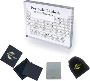 Periodic Table of Real Elements inside Acrylic Chemical Elements