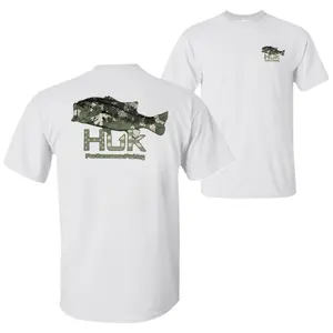 Huk KC Camo Bass T-Shirt, Camouflage Bass Fishing Graphic Tee, Soft Cotton Blend Outdoor Apparel, Angler Shirt for Men & Women, Bass Fisherman Gift #   men premium quality