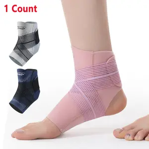 1PCS Ankle Brace Compression Support with Strap, Ankle Stabilizer Compression Sleeve