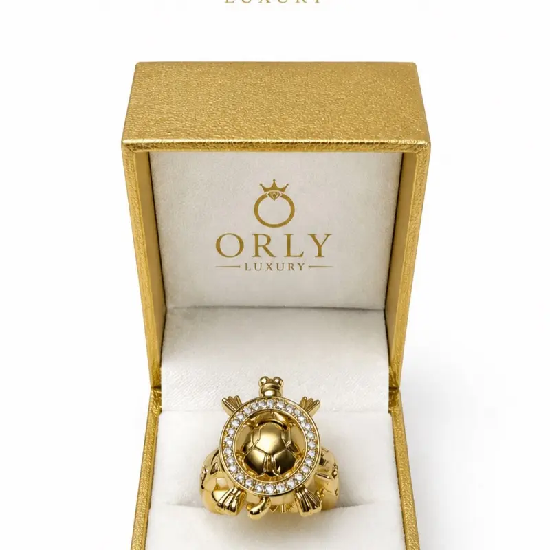 ORLY Luxury Turtle Ring, Gold-Plated Stainless Steel Jewelry Accessory