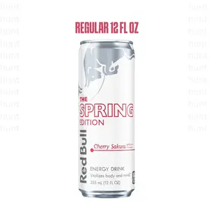 Red Bull Spring Edition Cherry Sakura Energy Drink 12 Fl Oz Limited Edition Seasonal Release Vitalizes Body & Mind  Factory Sealed