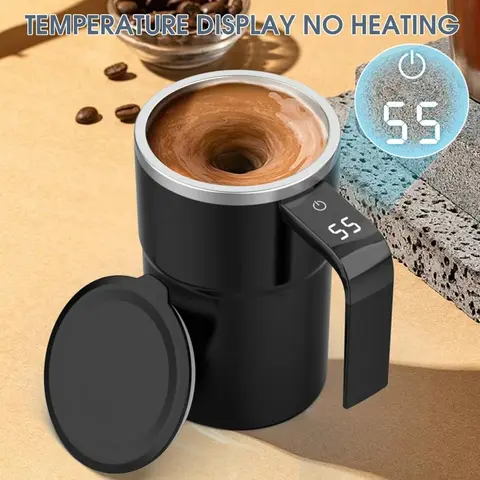 Portable Automatic Mixing Cup, USB Rechargeable Magnetic Self-Stirring Coffee Mug, Multifunctional Mixing Cup, Self Stirring Design, Self Stirring Mug for Home Kitchen, Reusable