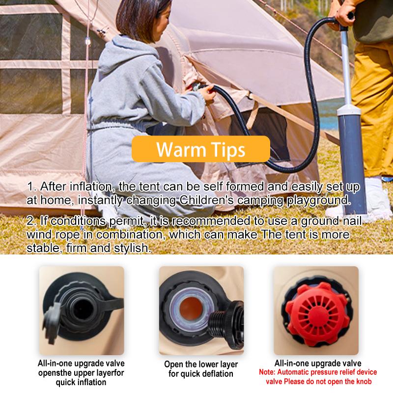 TikTok Viral SENLEETO 10–12 Person Instant Air Tent – Large Family Camping Shelter, 5-Min Setup, Waterproof with Rainfly