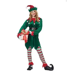 Christmas Elf - Holiday - Deluxe Costume - Unisex - Adult - 2 Sizes