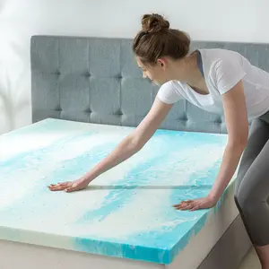 AeroFusion Memory Foam Matrress Topper, Comfort Durability, Temperature Regulation, Keep Natrual Curves And Shape Pressure Points Luxurious Breathable Performance