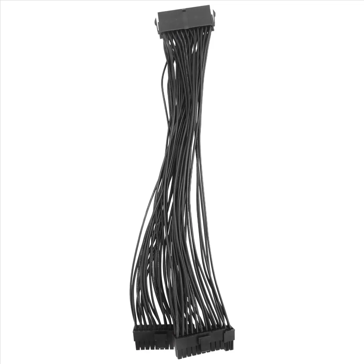 1 x 24-Pin Dual PSU Power Supply Extension Cable (About 30cm, Wide Fit 20+4 ATX), Motherboard Splitter for 2 PSUs Connection, Easy-to-Use for Gaming Setups