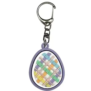 Easter Egg Fidget Clicker: keychain accessory, Spring, stress relief, Basket Filler, Stuffer, cute must have