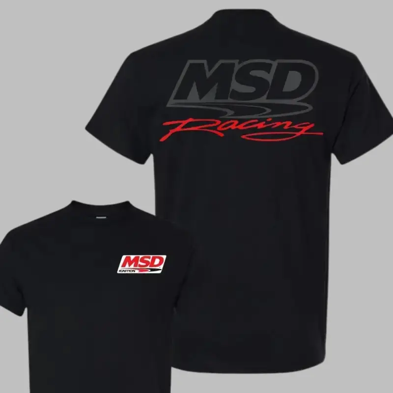 MSD Racing Bold Motorsport Graphic Menswear Tshirt - Short Sleeve Cotton Casual Top for Street Car Enthusiasts, Summer Outfits, TEE CULT
