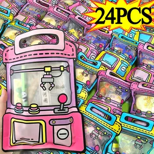 24/12/1x Cute Schoolbag Shape Candy Cookie Snack Bags Self-sealing Gift Packaging Bag Pouches for Birthday Party Decor Supplies
