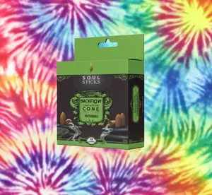 Patchouli Soul Sticks Backflow Incense Cones - 10 Pack Calming Aroma for Peaceful Atmosphere Relaxation