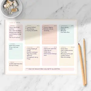Planner Notepad - 50 or 52 Page- 8.5" x 11" x .3" Daily, Weekly, To-Do Lists, Activity Logs, Habit Tracker - Pick the One That Suits You Best for Work and Personal Use