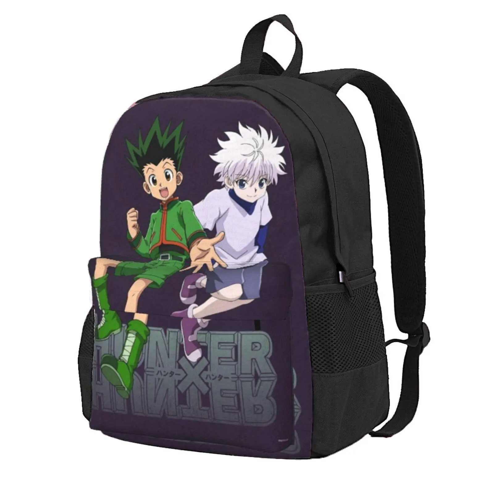 Hunter x Hunter Lightweight Bookbag for School Hunter x Hunter merch Fashion Casual Kids Backpack with Tablet Sleeve Hunter x Hunter stuff Waterproof College Daypack – Back to School Gift for Teens & Tweens