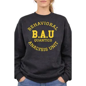 BAU Quantico Sweatshirt, Behavioral Analysis Unit Crewneck, Criminal Minds Shirt, FBI Aesthetic Varsity Sweatshirt