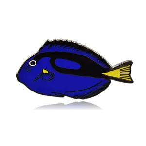 Blue Tang Fish Hard Enamel Pin