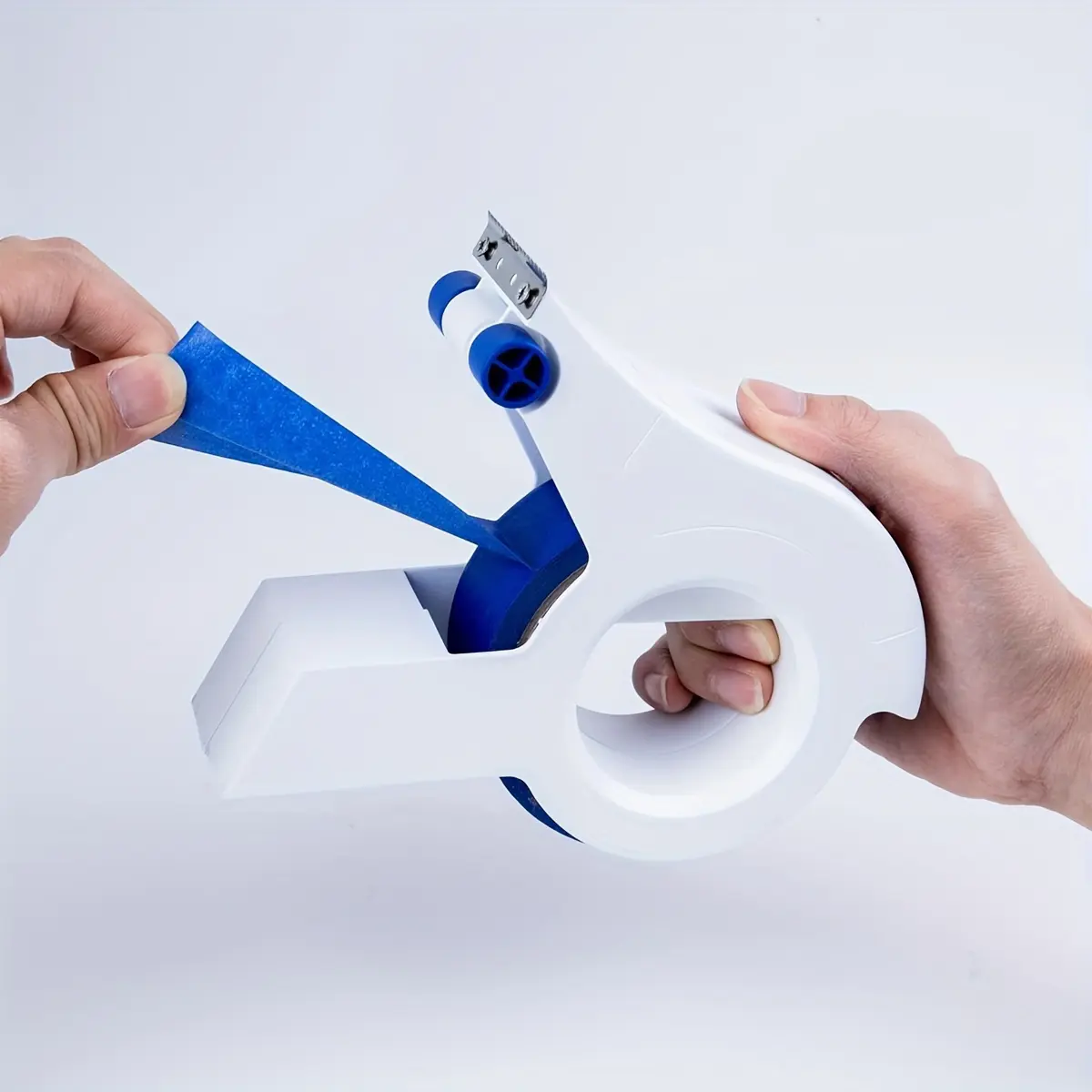 1set, Professional Painters Masking Tape Dispenser, Durable ABS, Portable, Easy Grip and Carry, Ideal for Home and Industrial Use, Battery-Free,