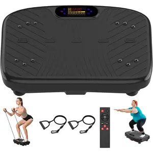 Vibration Plate Exercise Machine, Vibration Plate Platform for Lymphatic Drainage, 200 Adjustable Speeds Power Shaping Vibrating Plate Helps Weight Loss, Shaping, Max Weight 450 Lbs