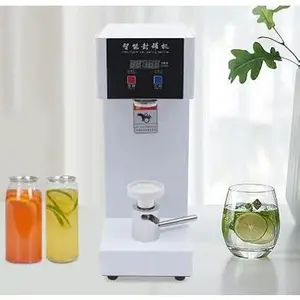 Kolice Commercial Automatic Can Sealer Machine, Can Seamer, Can Seaming Closing Capping Machine, Cup Sealing Machine, 2.2" Can Dia. for Sealing Plastic/Glass/Tin Bottles with Aluminum Caps