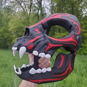 3D Printed Articulating Cat Skull Mask