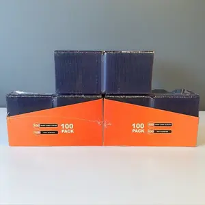 35pt Toploaders 100 Pack Hard Card Sleeves for Trading Cards Collectors plus 100 Soft Sleeves Ideal for Optimum Protection