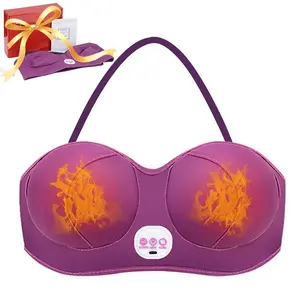 Electric Breast Massager, 3 Modes Vibration & 3 Modes Hot Compress Household Breast Care Machine, Personal Care Appliances for Women