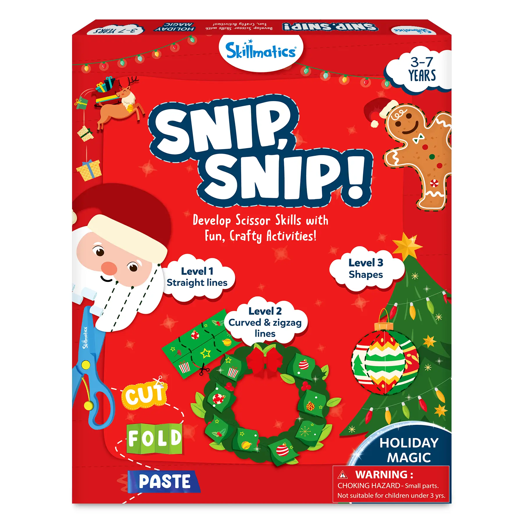 Skillmatics Snip, Snip - Art & Craft Activity, Practice Scissor Skills, Craft Kits, Gifts for Toddlers, Girls & Boys Ages 3 to 7 paper crafts