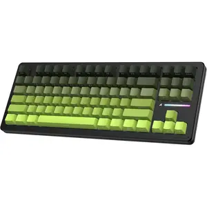 Attack  M87 PRO  Mechanical Gaming Keyboard - 87-Key Tri-Mode ( 5.0/2.4Ghz/USB-C), Hot-Swappable Linear , RGB Backlit, 5000mAh  - Matcha Green
