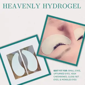 Professional Hydrogel Under Eye Pads for Lash Extensions | Extra Hydration, No Slip | Sensitive Skin (Luxury Lash Pads)