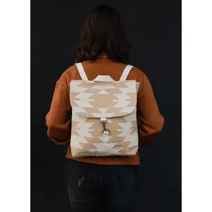 Tan & Cream Western Backpack