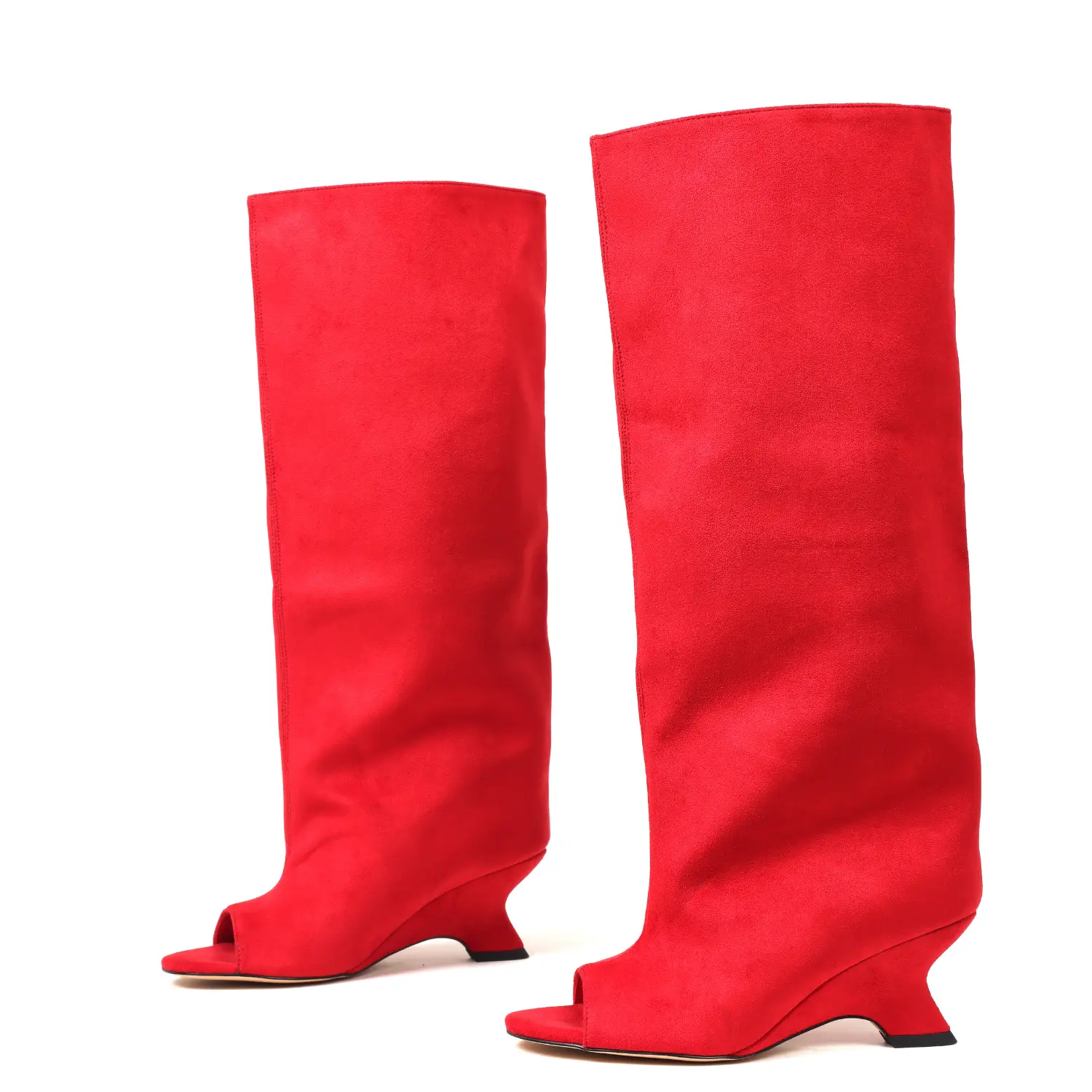 Red suede