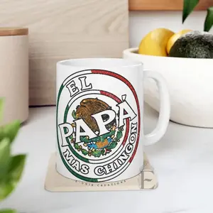El Papá Mas Chingon Mug Mexican Dad Gift, 11oz 15oz Ceramic