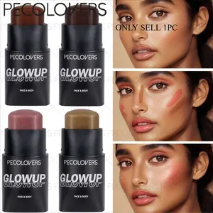 1 Pc Soft Makeup Stick, Multi-Purpose Face Blush, Natural Glow Makeup For Daily Outfits And Travel, Apricot Pink And Light Brown And Pure Nude, Face Beauty Essential, Lightweight Natural Look, Makeup Beauty Cosmetics