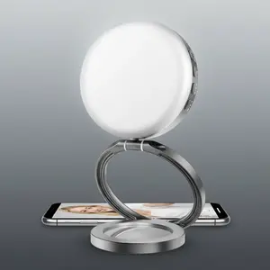 Portable Magnetic LED Fill Light with Magnetic Mount Smartphone Accessory Ideal for Video Calls Photography LED Lights for Mobile Phones Selfie Cellphone