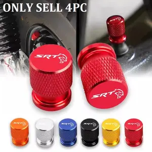 Car Wheel Tire Valve Caps Tyre Stem Covers Airdust Waterproof for Charger Challenger Srt Sxt Caliber Journey Caravan Magnum