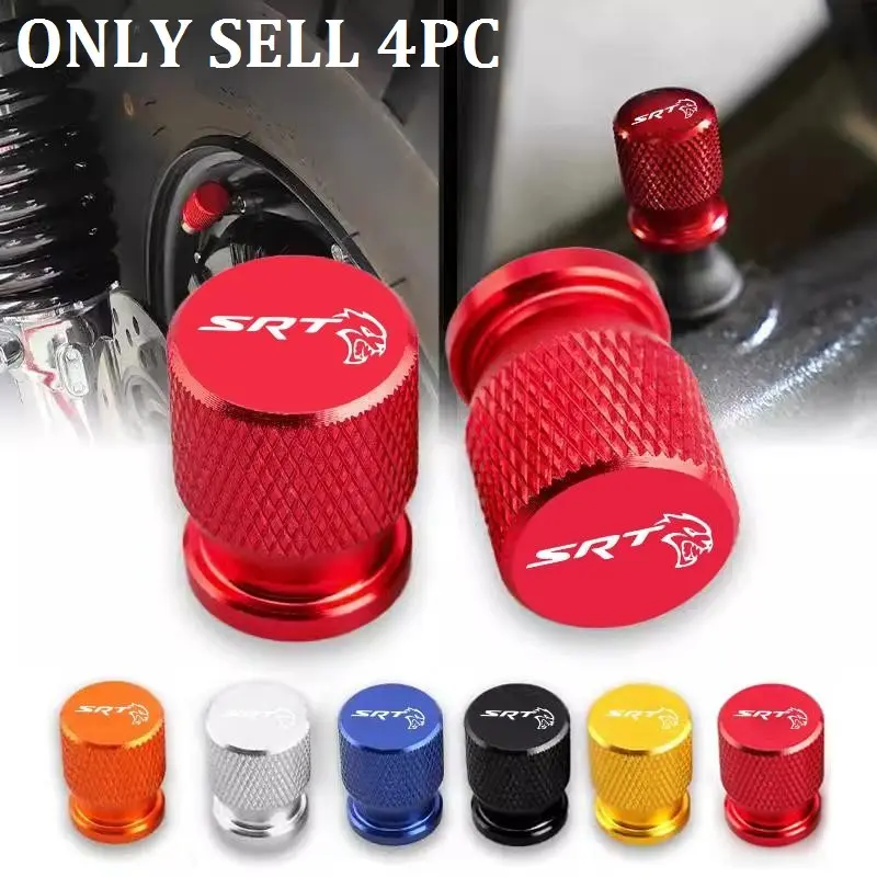 Car Wheel Tire Valve Caps Tyre Stem Covers Airdust Waterproof Car Accessories for Charger Challenger Srt Sxt Caliber Journey Caravan Magnum