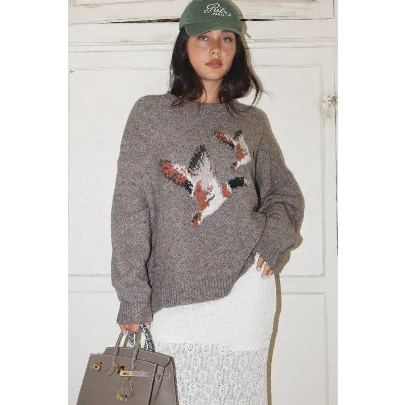 BEST SELLER Vintage Duck Sweater (vintage mocha)