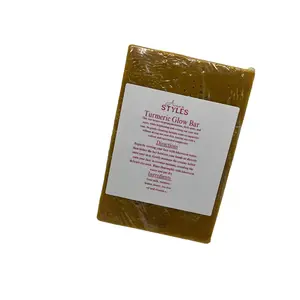 AuraStyles Turmeric Glow Bar -Brighten Soap Dark spot and Scar remover  Honey Bar soap soap Body Care Cleansin Brightening  Radiant