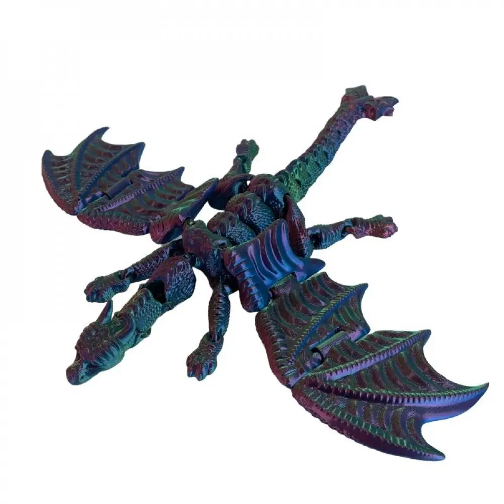 MDR Trading Inc. SC-105.13.1218 3D Printed Plastic Winged Dragon Finger Puppet, Dragon Shaped Figurines for Home Decor Ornaments