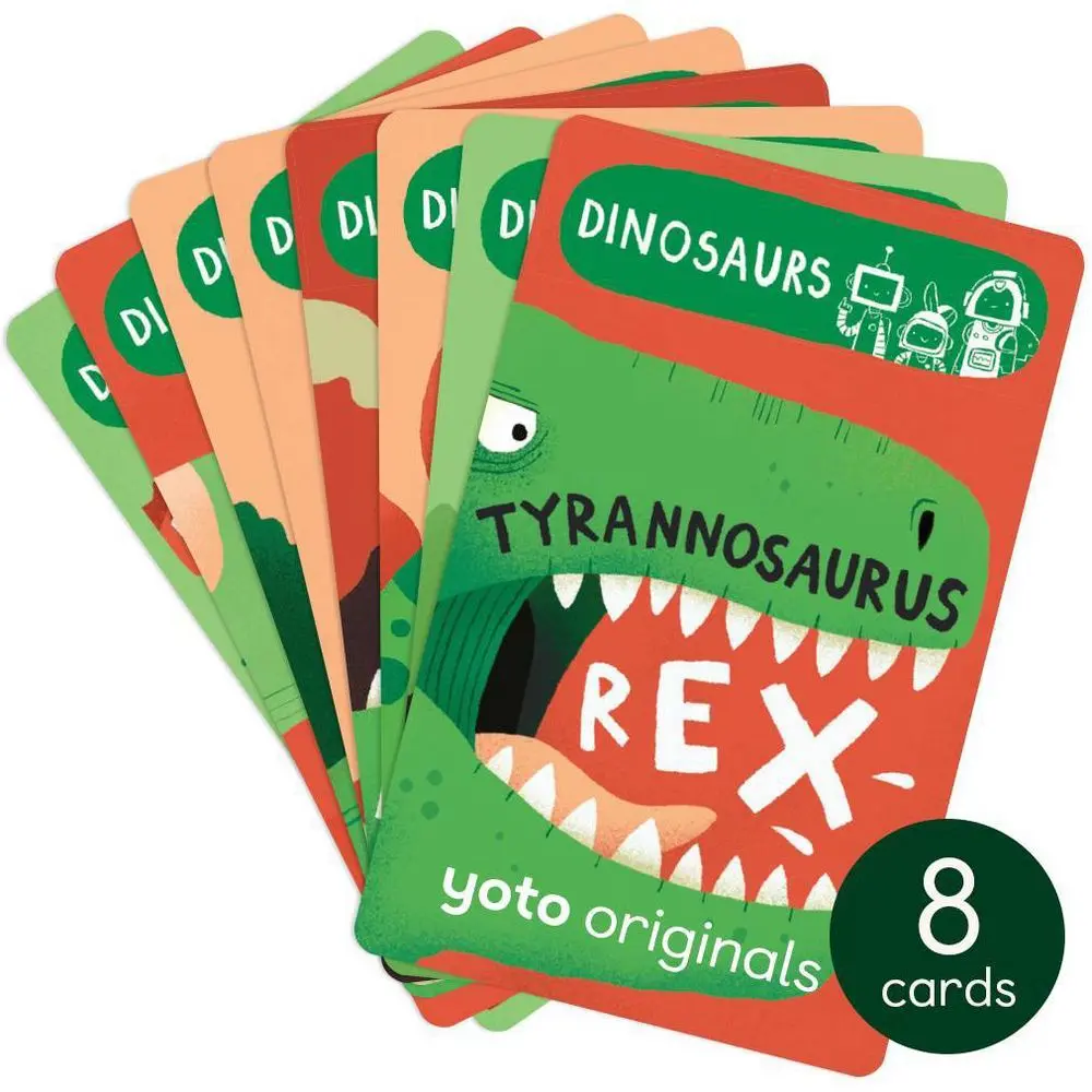 8pk Yoto BrainBots Dinosaurs Audio Card Collection Educational Ages 6-12 8pk Yoto BrainBots Dinosaurs Audio Card Collection Educational Ages 6-12