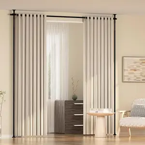 Room Divider Curtain Rod, Vertical Tension Rod, No Drilling Floor to Ceiling Freestanding Curtain Rod, 28-73.8inch(W) 4-10ft(H) Expandable Curtain Divider Stand for Room Separation