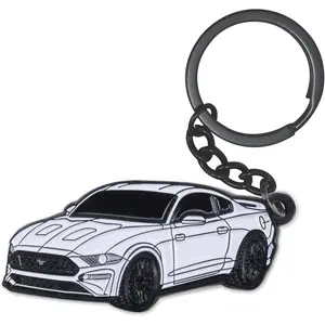 For Ford Mustang Keychain，For Ford Mustang Accessories 2015-2020，Metal Keychain