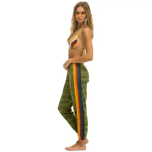 5 STRIPE SWEATPANTS - CAMO