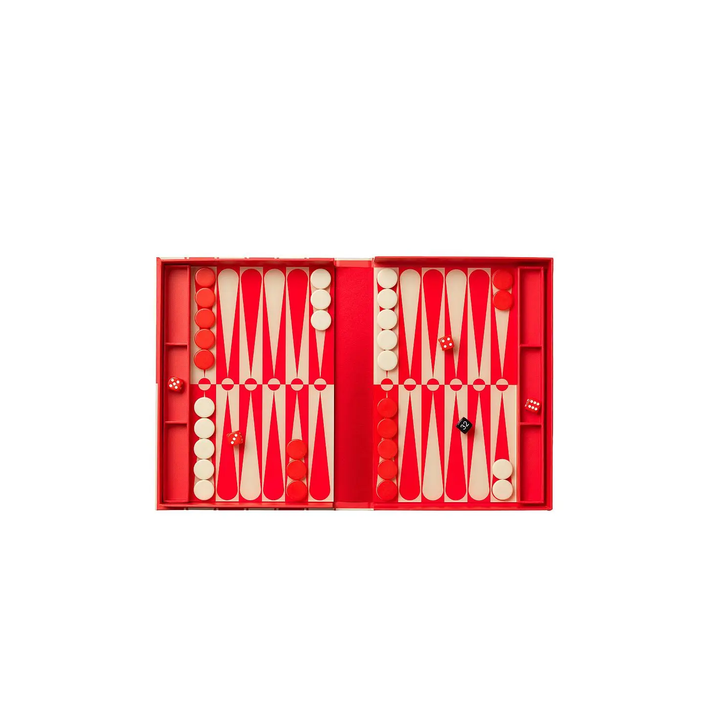 Printworks Art Of Backgammon in Red & Cream